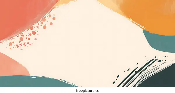 Abstract Background With Colorful Shapes