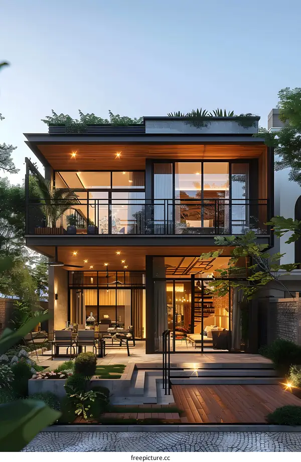 A modern house in Ho Chi Minh City, Vietnam