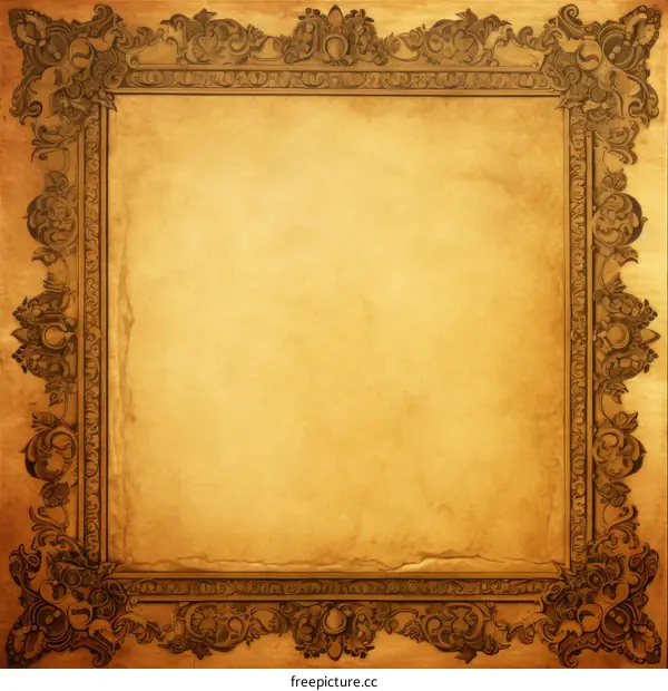 ornate vintage frame with flourishes