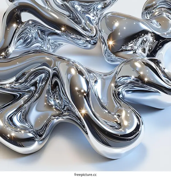Abstract Liquid Metal Forms