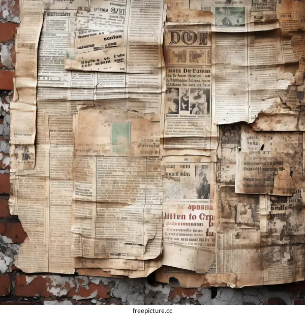 Grunge Newspapers Background