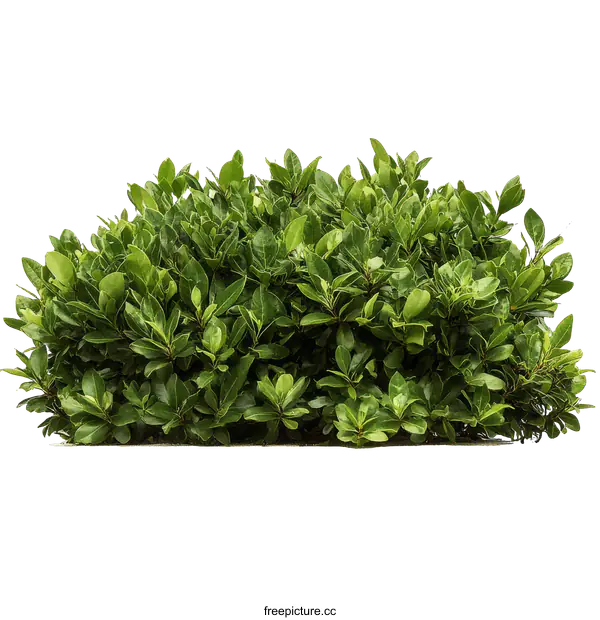 [Transparent Background PNG]Green Bush Isolated on White Background