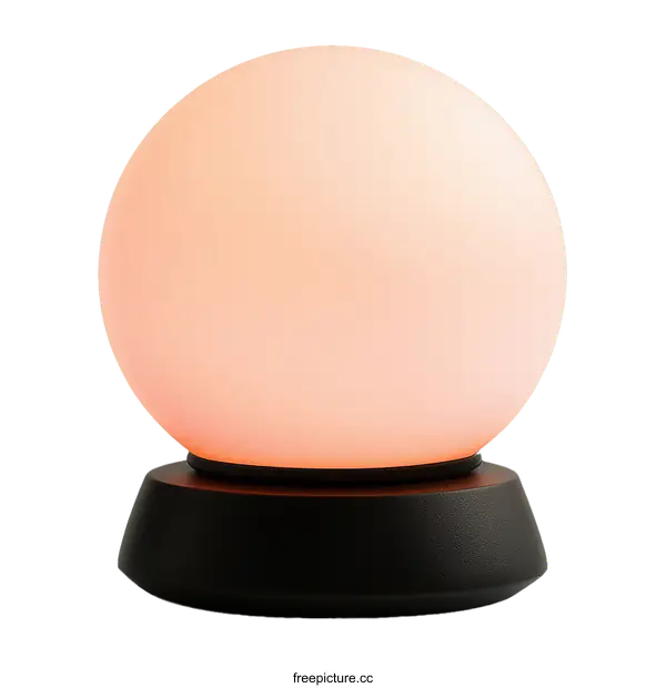 [Transparent Background PNG]Modern Spherical Table Lamp with Soft Light