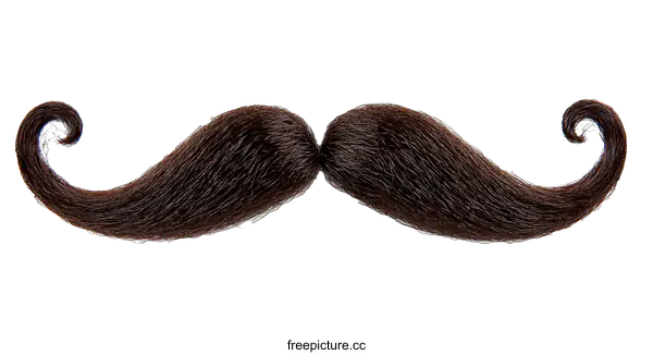 [Transparent Background PNG]Vintage Mustache Style Image