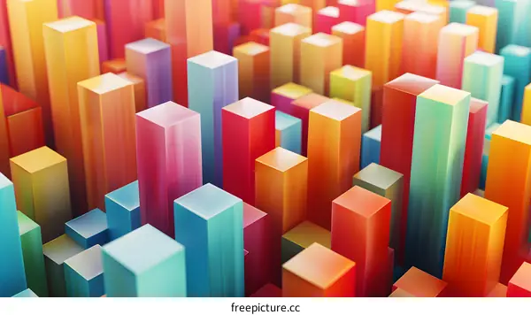 Colorful abstract bars background