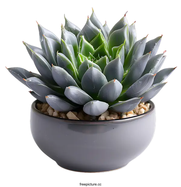 [Transparent Background PNG]Succulent plant in a pot