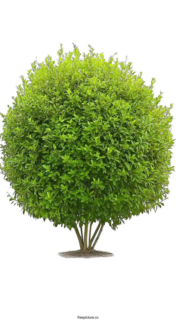 [Transparent Background PNG]Green Bush Isolated on White Background