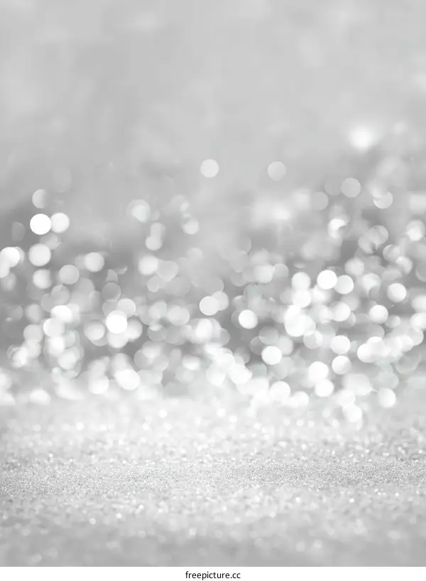 Silver Glitter Sparkle Background