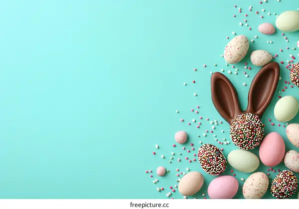 Colorful Easter Chocolate Treats Arrangement