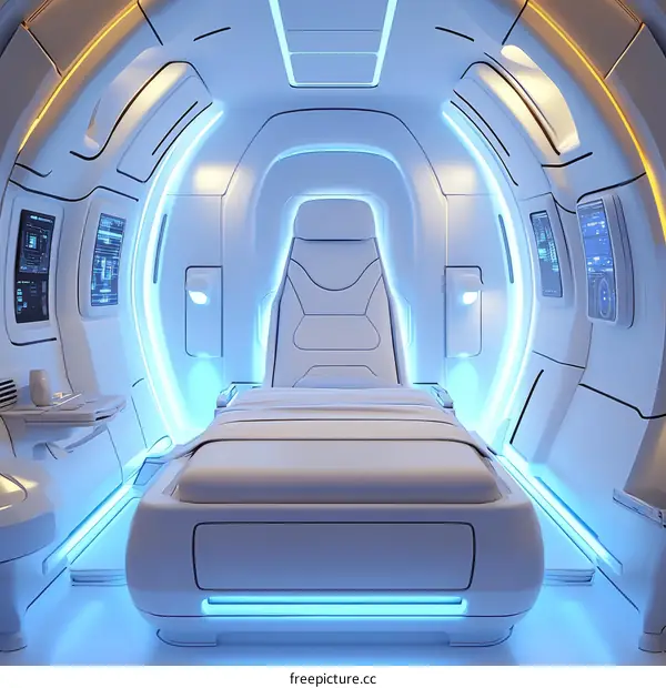 Futuristic Medical Pod Interior Design