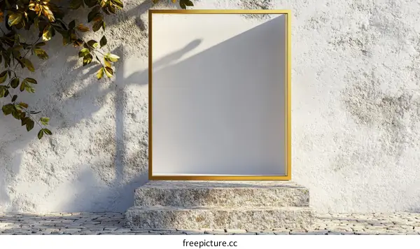 Blank Poster Mockup Outdoor Display