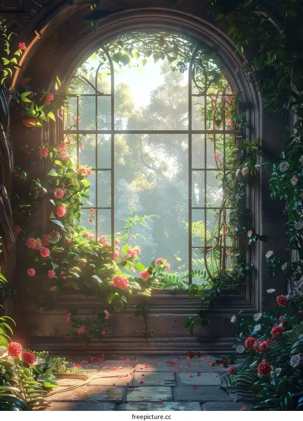 Fantasy Overgrown Window