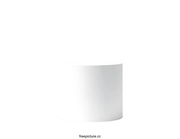 [Transparent Background PNG]Blank White Cylindrical Display Platform