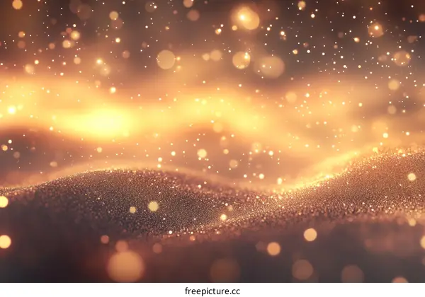 Golden Glitter Abstract Background