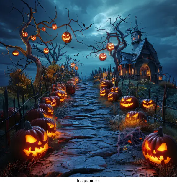 Halloween Pumpkin House