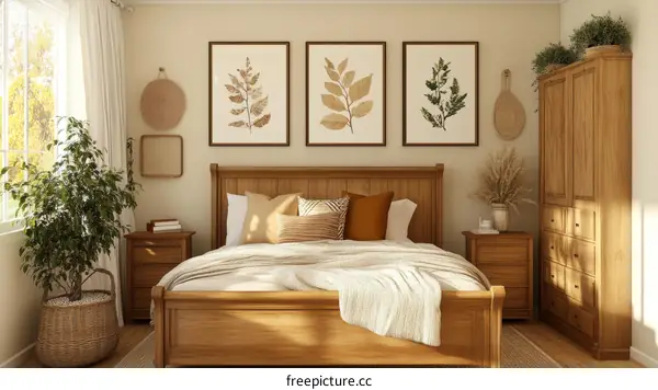 Cozy Autumnal Bedroom Interior Design