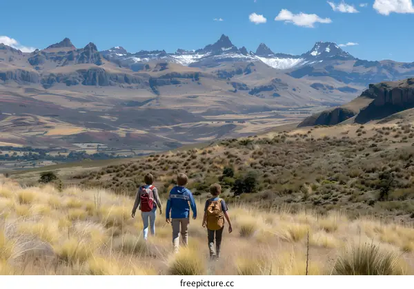 Hiking in the Andes Mountains with Stunning Views