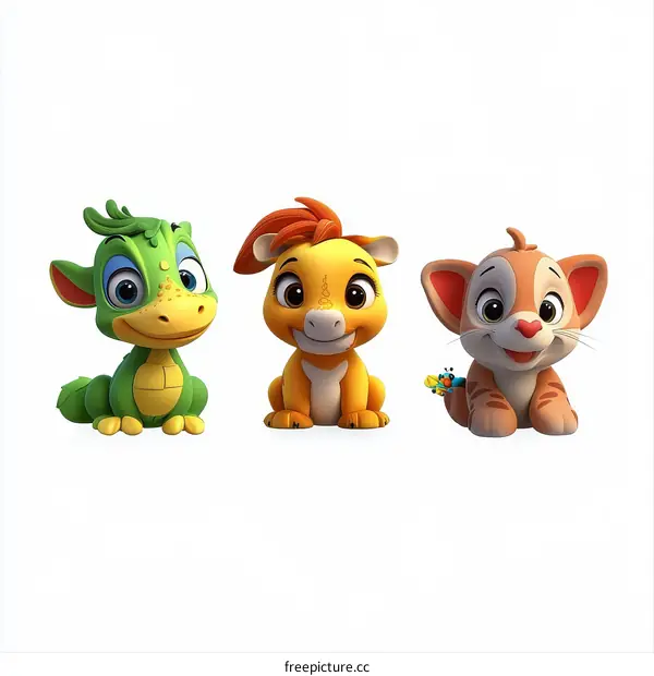 Adorable Cartoon Animals Illustration