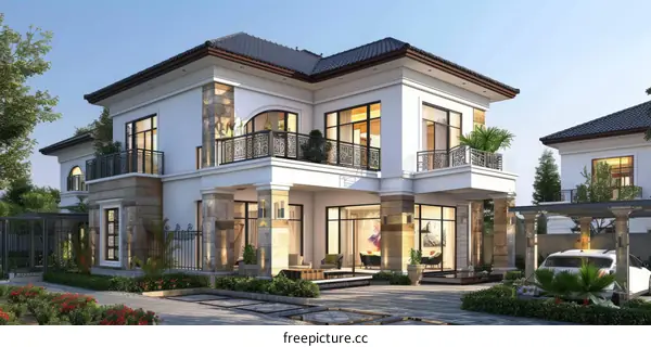 Elegant Modern Villa Exterior Design