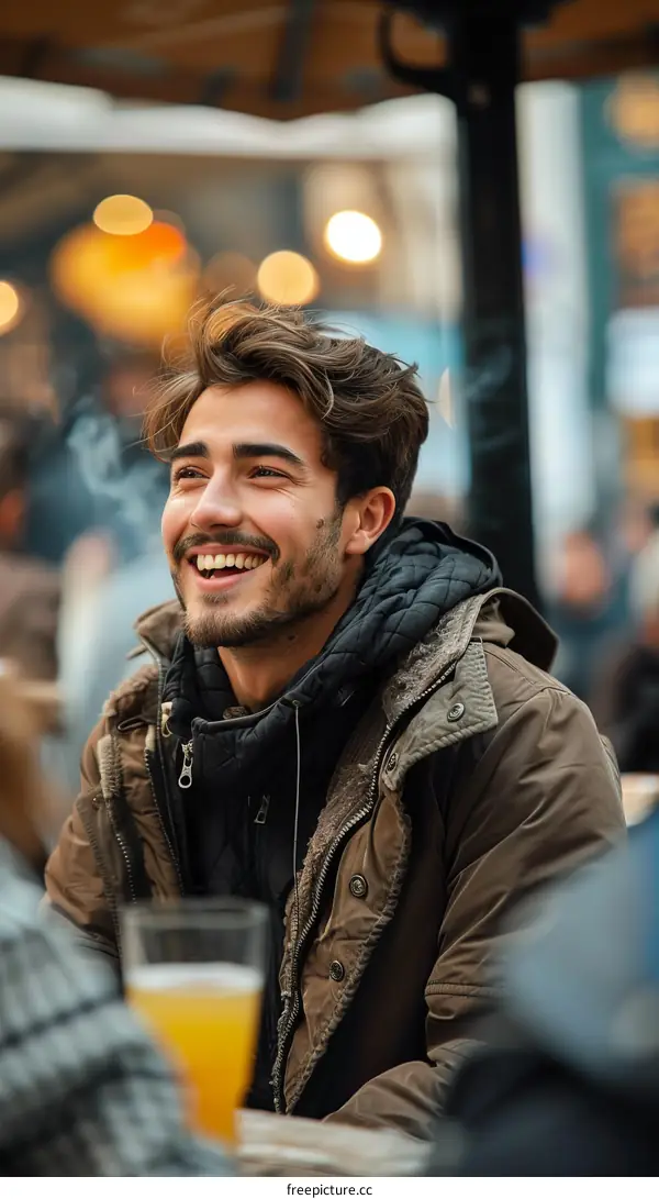 Portrait of a young man smiling
