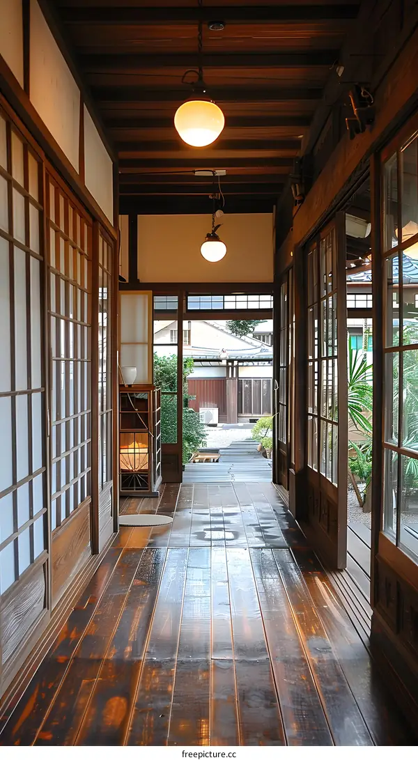 Japanese style corridor