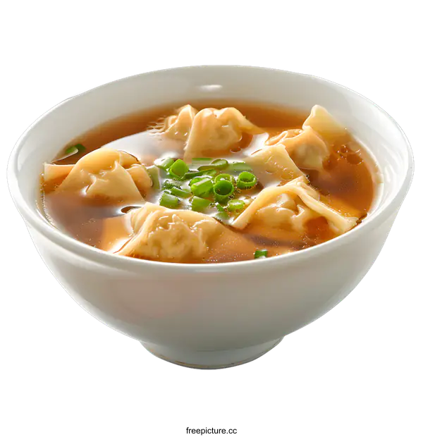 [Transparent Background PNG]Wonton soup