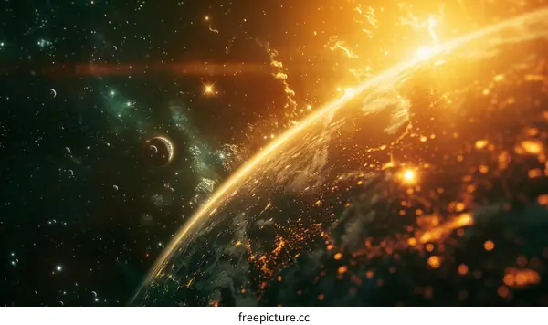 The Glowing Earth from Space