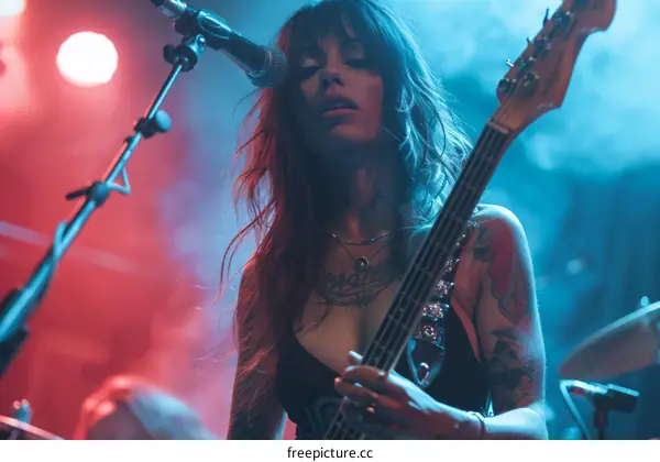 Tessa Violet performing live with her band