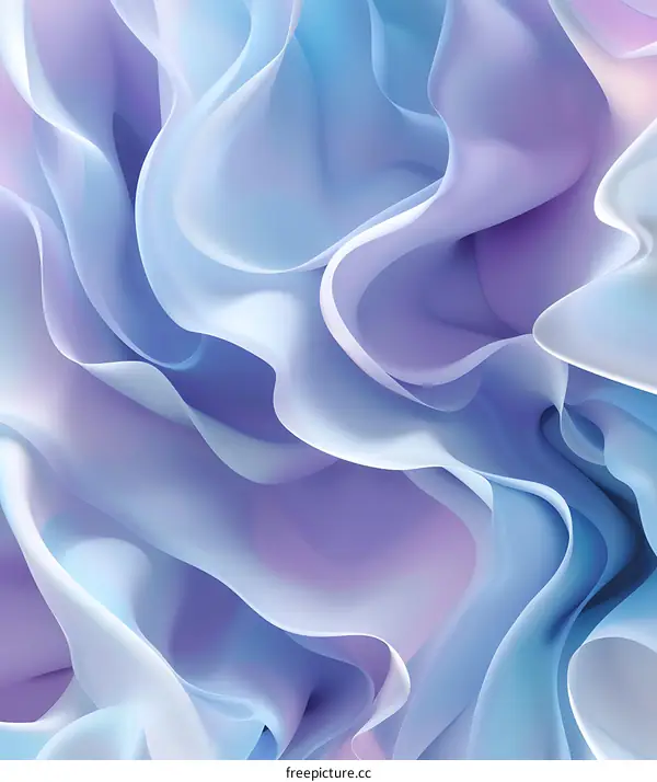 Abstract Purple and Blue Waves Background