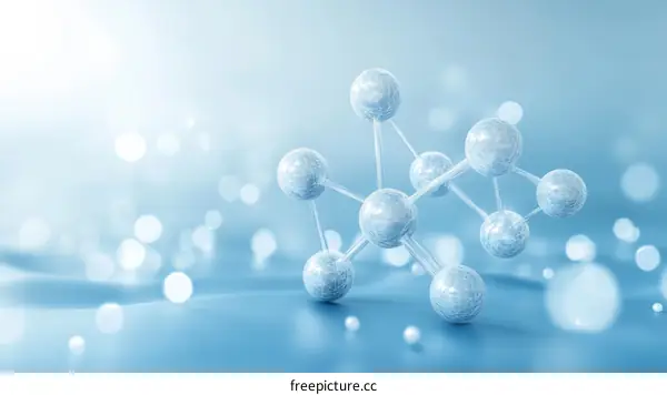 Abstract Molecular Structure Illustration Background