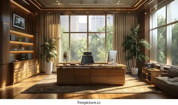 Modern luxury home office interior design