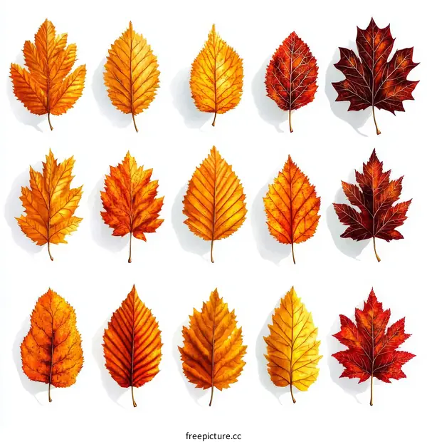 Autumn Leaves Illustration Collection