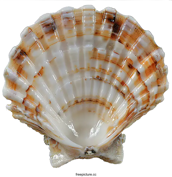 [Transparent Background PNG]A beautiful seashell with a white background