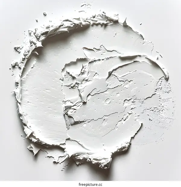 Abstract White Paint Stroke Texture