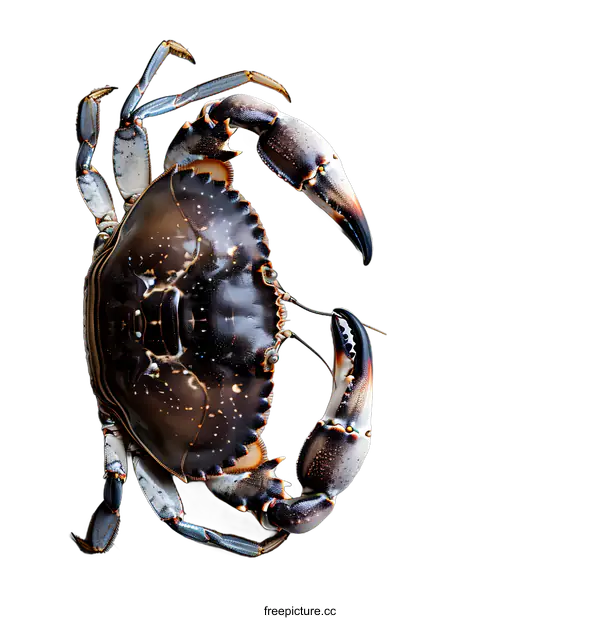[Transparent Background PNG]Fresh Crab on White Background