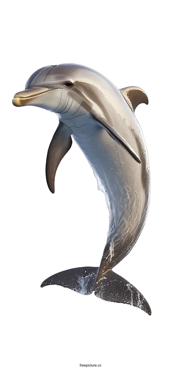 [Transparent Background PNG]Dolphin Leaping Out of the Water