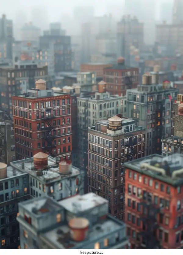 Aerial View of New York City Skyline