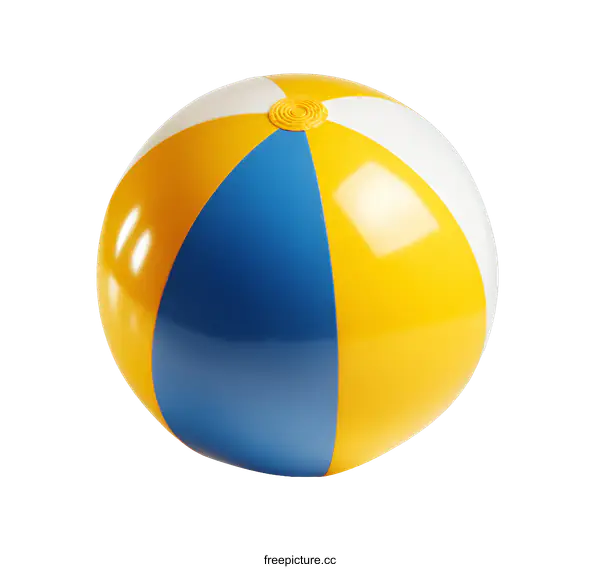 [Transparent Background PNG]Colorful Beach Ball Isolated on White Background