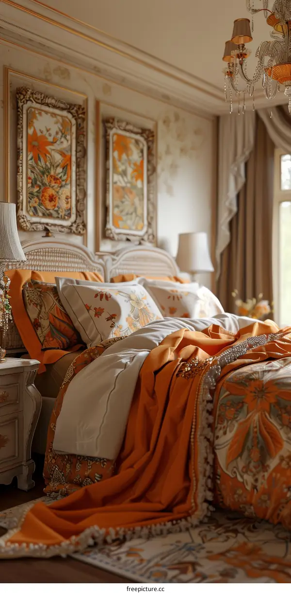 Elegant Autumn Bedroom Interior Design