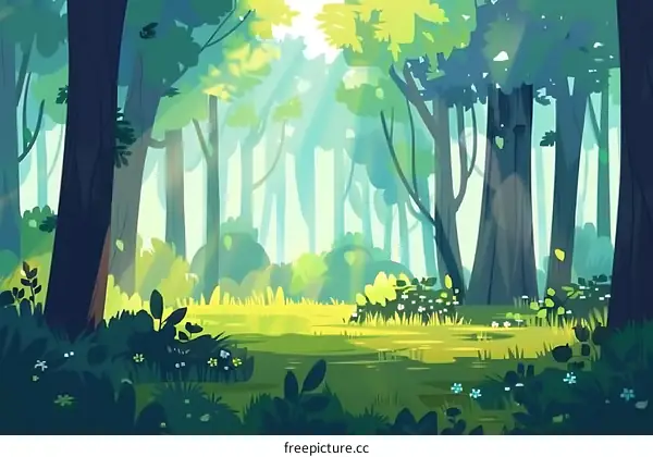 Sunlight in the Forest