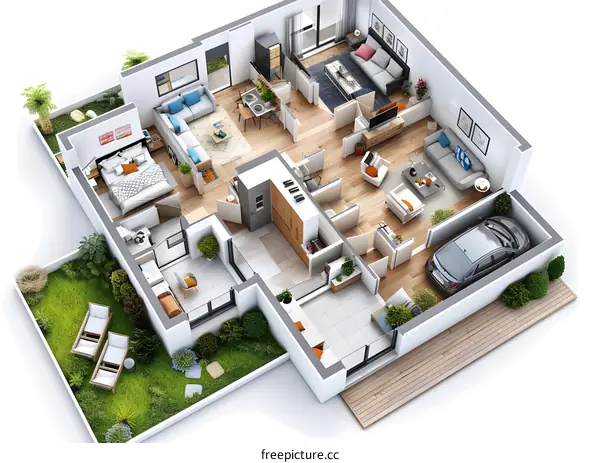 Modern house interior design