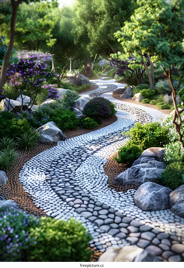 Garden landscape design renderings