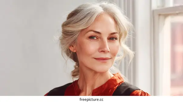 Elegant Senior Woman Portrait