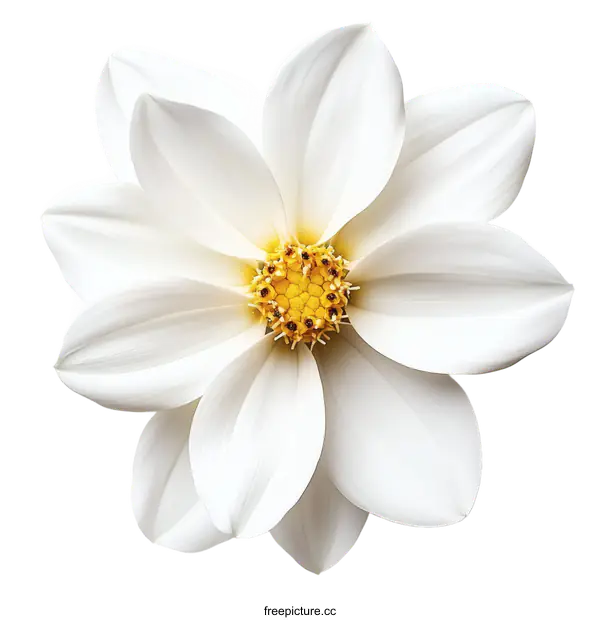 [Transparent Background PNG]Close-up of a White Flower