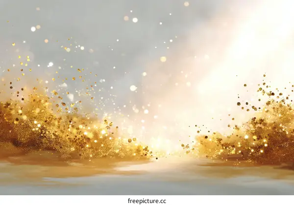 Golden Glitter Background Design