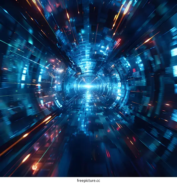 Digital Tunnel Lights Speed