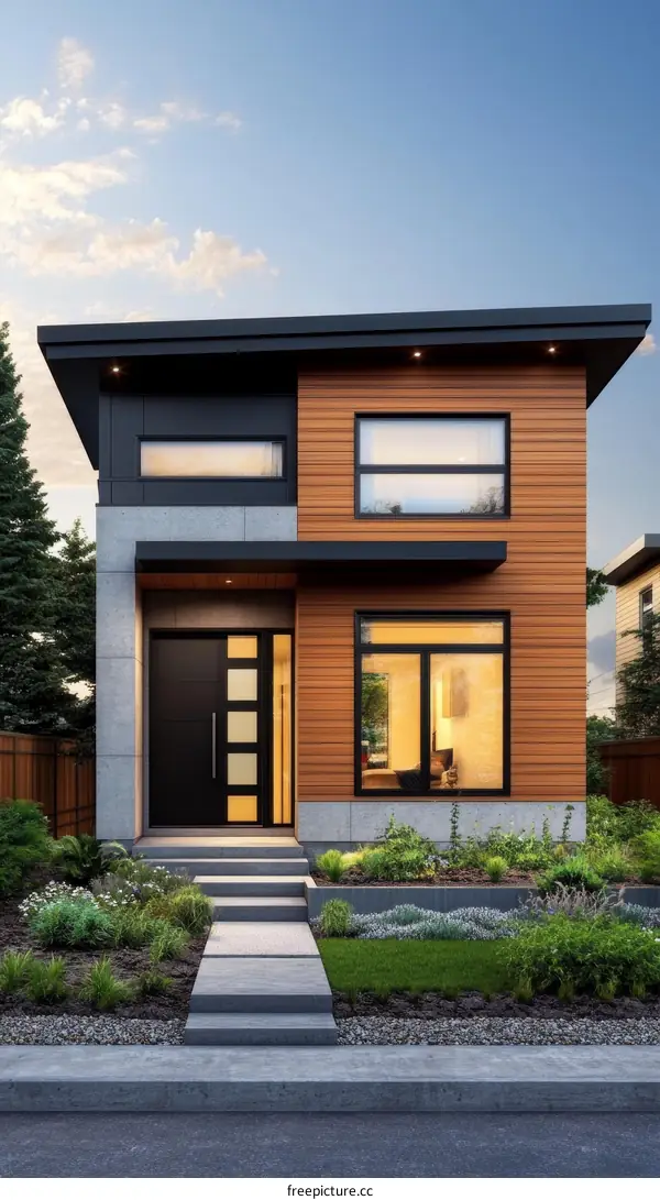 Modern House Exterior Design with Landscaping