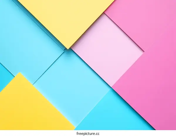 Abstract Geometric Background with Pastel Colors