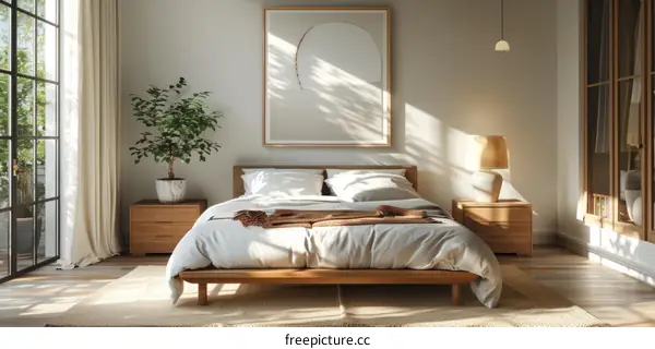 Minimalist Bedroom with Scandinavian Design