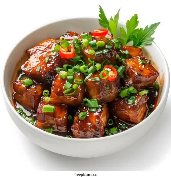 Bowl of Delicious Braised Pork Belly